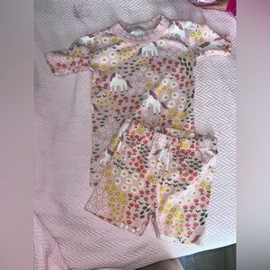 Hanna Andersson Unicorn Floral Pajama Set - Pink